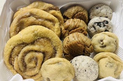 Assorted decorated cookies