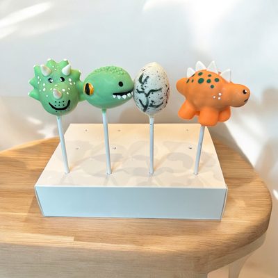 Dinosaur cake pops