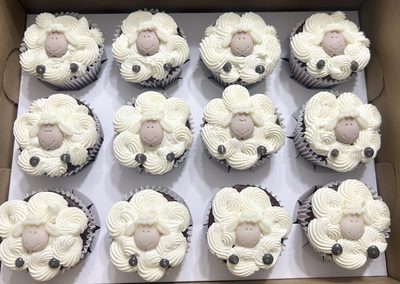 Lamb cupcakes