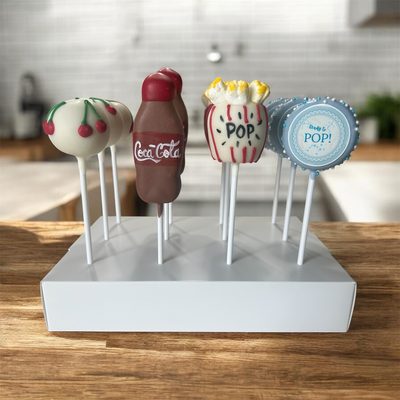 "Ready to Pop" baby shower cake pops
